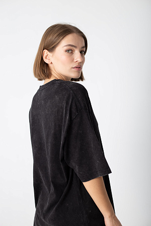 Футболка oversize свободного кроя из хлопка 