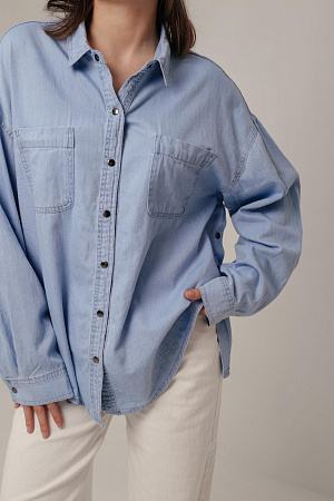 Рубашка джинсовая oversize
