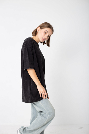 Футболка oversize свободного кроя из хлопка 