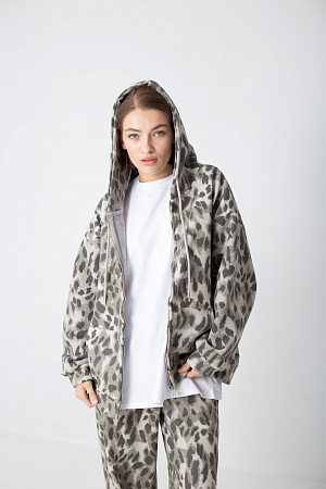 Худи oversize на молнии 