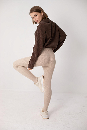 Леггинсы в рубчик oversize