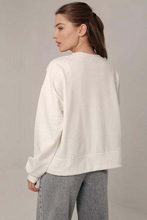 Хлопковый лонгслив oversize