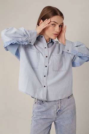 Рубашка джинсовая oversize