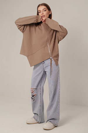 Хлопковый лонгслив oversize