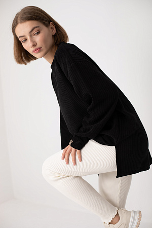 Леггинсы в рубчик oversize