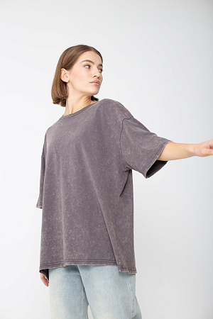 Футболка oversize свободного кроя из хлопка 