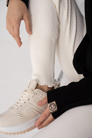 Леггинсы в рубчик oversize