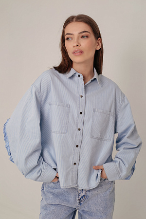 Рубашка джинсовая oversize