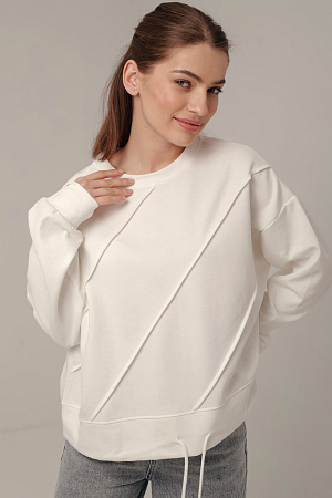 Хлопковый лонгслив oversize