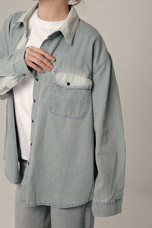 Рубашка джинсовая oversize