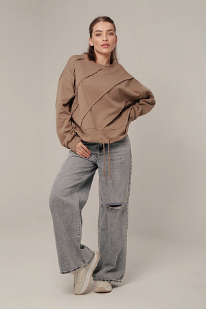 Хлопковый лонгслив oversize