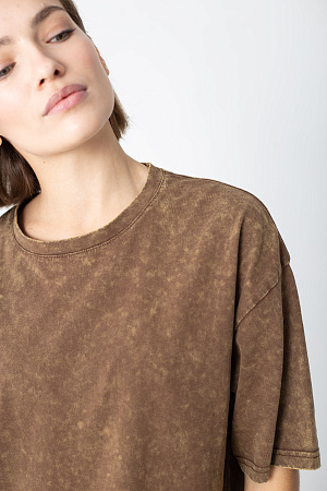 Футболка oversize свободного кроя из хлопка 