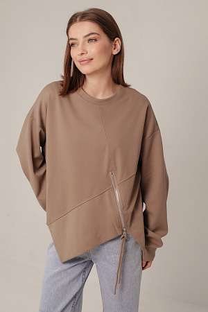 Хлопковый лонгслив oversize