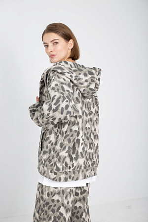 Худи oversize на молнии 