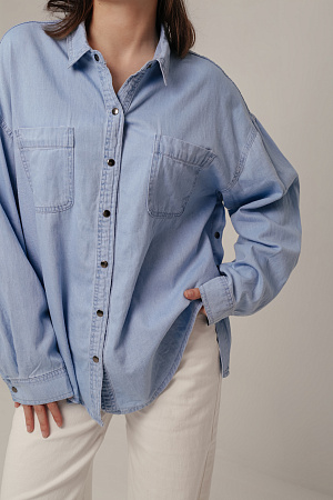 Рубашка джинсовая oversize