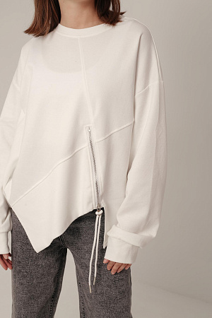 Хлопковый лонгслив oversize