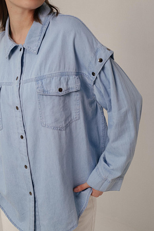 Рубашка джинсовая oversize