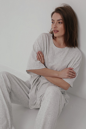 Костюм футболка и брюки oversize