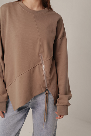 Хлопковый лонгслив oversize