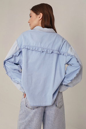 Рубашка джинсовая oversize