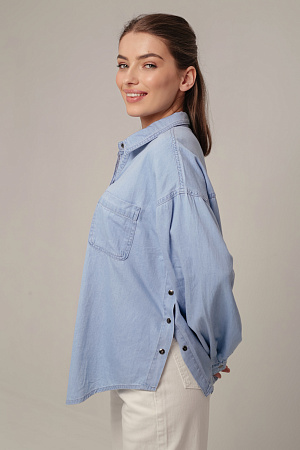 Рубашка джинсовая oversize