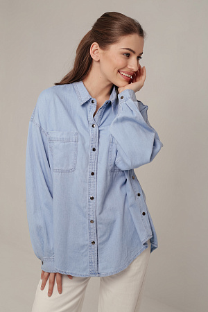 Рубашка джинсовая oversize