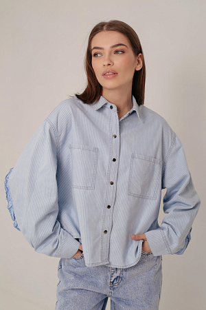 Рубашка джинсовая oversize