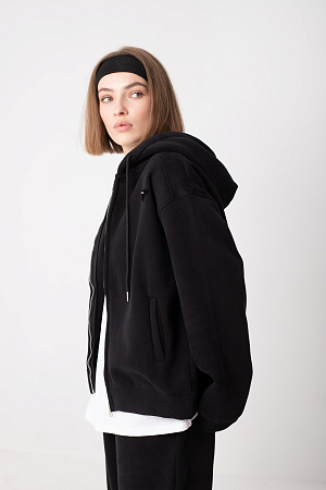 Худи oversize на молнии с капюшоном
