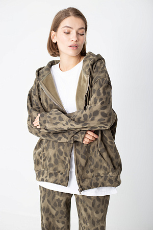 Худи oversize на молнии 