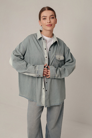 Рубашка джинсовая oversize