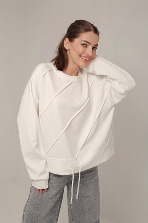 Хлопковый лонгслив oversize
