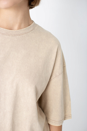 Футболка oversize свободного кроя из хлопка 