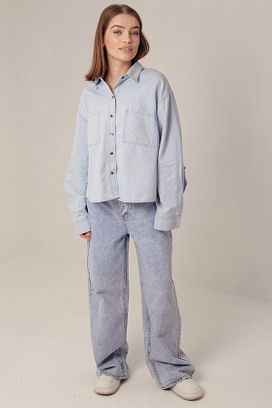 Рубашка джинсовая oversize