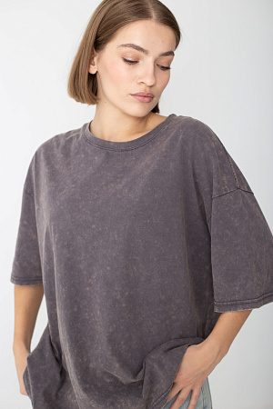 Футболка oversize свободного кроя из хлопка 