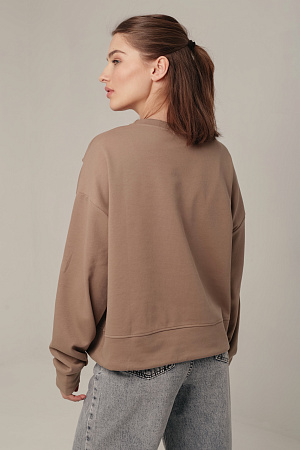 Хлопковый лонгслив oversize