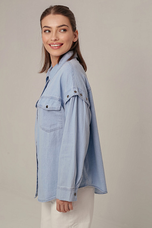 Рубашка джинсовая oversize