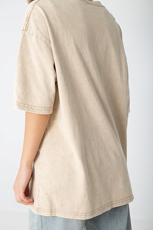 Футболка oversize свободного кроя из хлопка 