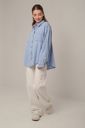 Рубашка джинсовая oversize