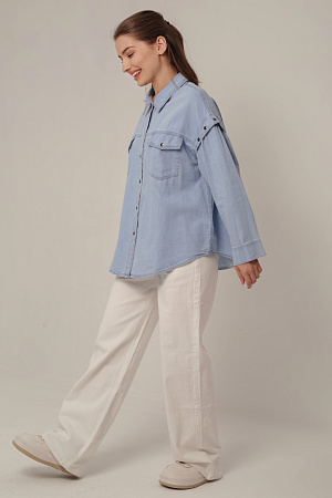 Рубашка джинсовая oversize