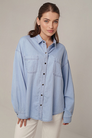 Рубашка джинсовая oversize