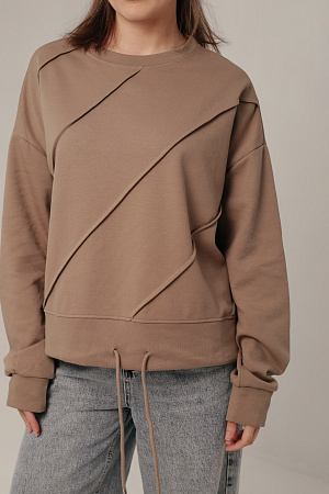 Хлопковый лонгслив oversize