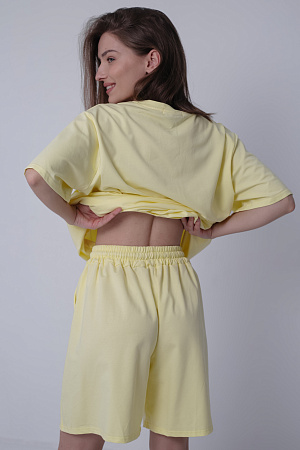 Костюм футболка и шорты oversize