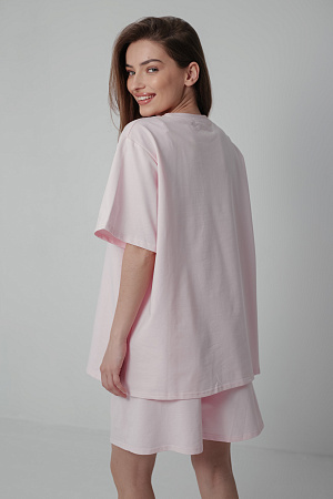 Костюм футболка и шорты oversize