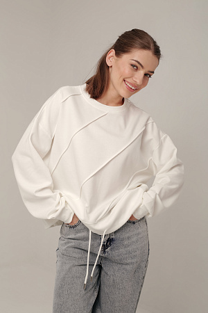 Хлопковый лонгслив oversize